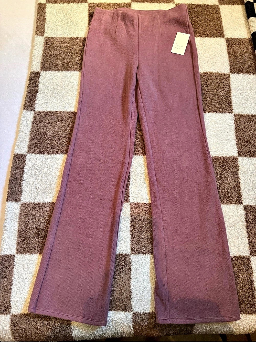 new day Flare Pants in Purple Size XS NWT
